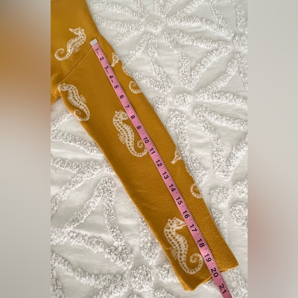 Anthropologie Maeve Seahorse Women's Yellow Women's Sweater Size Small - Picture 13 of 16